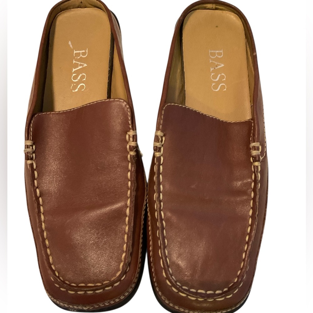 BASS leather mules size 5